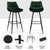 Artiss 4x Bar Stools Velvet Chairs Green
