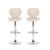 Artiss 2x Bar Stools Kitchen Swivel Gas Lift Counter Chair Wing PE Rattan Beige