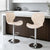 Artiss 2x Bar Stools Kitchen Swivel Gas Lift Counter Chair Wing PE Rattan Beige