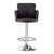 Artiss 2x Leather Bar Stools Swivel Adjustable Gas Lift PU Counter Chairs Brown