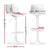 4x Artiss Bar Stools Kitchen Swivel Gas Lift Stool Leather Dining Chairs White