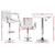 Artiss Bar Table and Stools Set Dining Desk Kitchen Chairs Cafe Pub