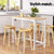 Artiss Bar Table and Stools Set Dining Desk Kitchen Chairs Cafe Pub