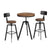 Artiss Bar Table and Stools Set Dining Desk Industrial Kitchen Chairs Cafe Pub