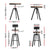 Artiss Bar Table and Stools Set Dining Desk Industrial Kitchen Chairs Cafe Pub