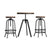 Artiss Bar Table Stools Set Dining Desk Industrial Kitchen Chairs Cafe Pub