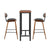 Artiss Bar Table and Stools Set Dining Desk Kitchen Chairs Cafe Pub