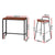 Artiss Bar Table and Stools Set Dining Desk Kitchen Chairs Cafe Pub