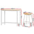 Artiss Bar Table and Stools Set Dining Desk Solid Wood Kitchen Chairs Cafe Pub