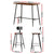 Artiss Bar Table and Stools Set Dining Desk Kitchen Chairs Cafe Pub