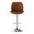 Artiss 2X Bar Stools Bentwood Adjustable Kitchen Counter Chair Leather Brown