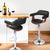 Artiss 4x Bar Stools Gas Lift Leather w/Armrest Black