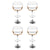 4x Artiss Bar Stools Gas Lift Leather with Armrest White