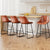 Artiss 4x Bar Stools Leather Padded Metal Legs Brown
