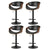 Artiss 4x Bar Stools Gas Lift Leather w/Armrest
