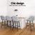 Artiss 4x Bar Stools Upholstered Stool Counter Seat Kitchen Dining Chairs