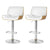 Artiss 2x Bar Stools Adjustable Leather Chairs