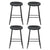 Artiss 4x Bar Stools Kitchen Dining Chairs Counter Stool PU Leather Metal