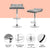 Artiss 4x Bar Stools Linen Padded Gas Lift