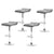 Artiss 4x Bar Stools Linen Padded Gas Lift