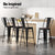 4x Artiss Metal Bar Stools Wooden Seat Retro Counter Stool