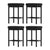 A Set of 4 Artiss Metal Bar Stools PU Seat Dining Counter Chairs