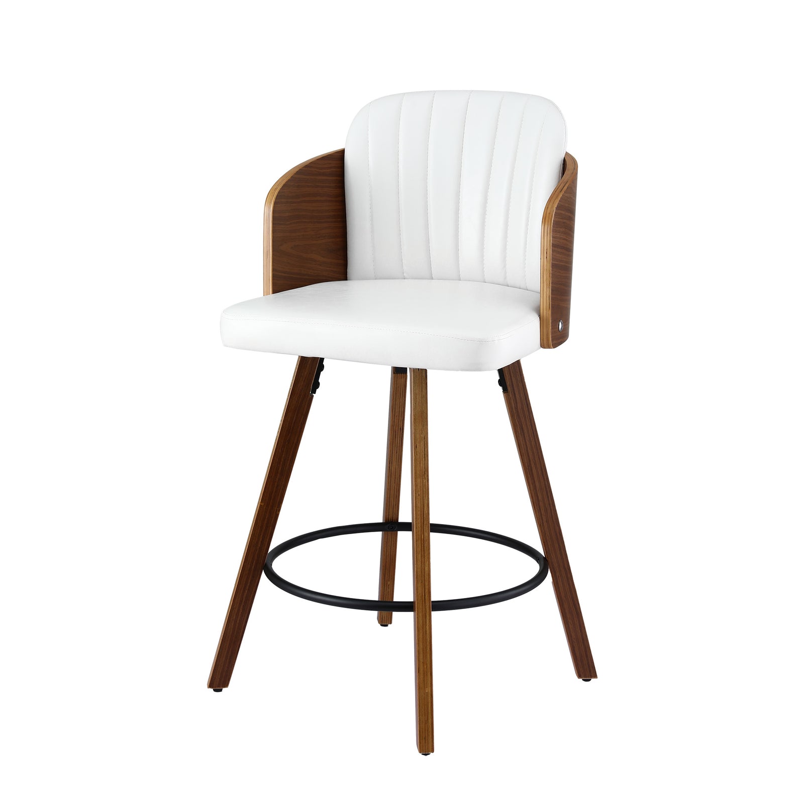 Artiss Wooden Bar Stools Swivel Kitchen Counter Stool Chair 58cm Seat Height