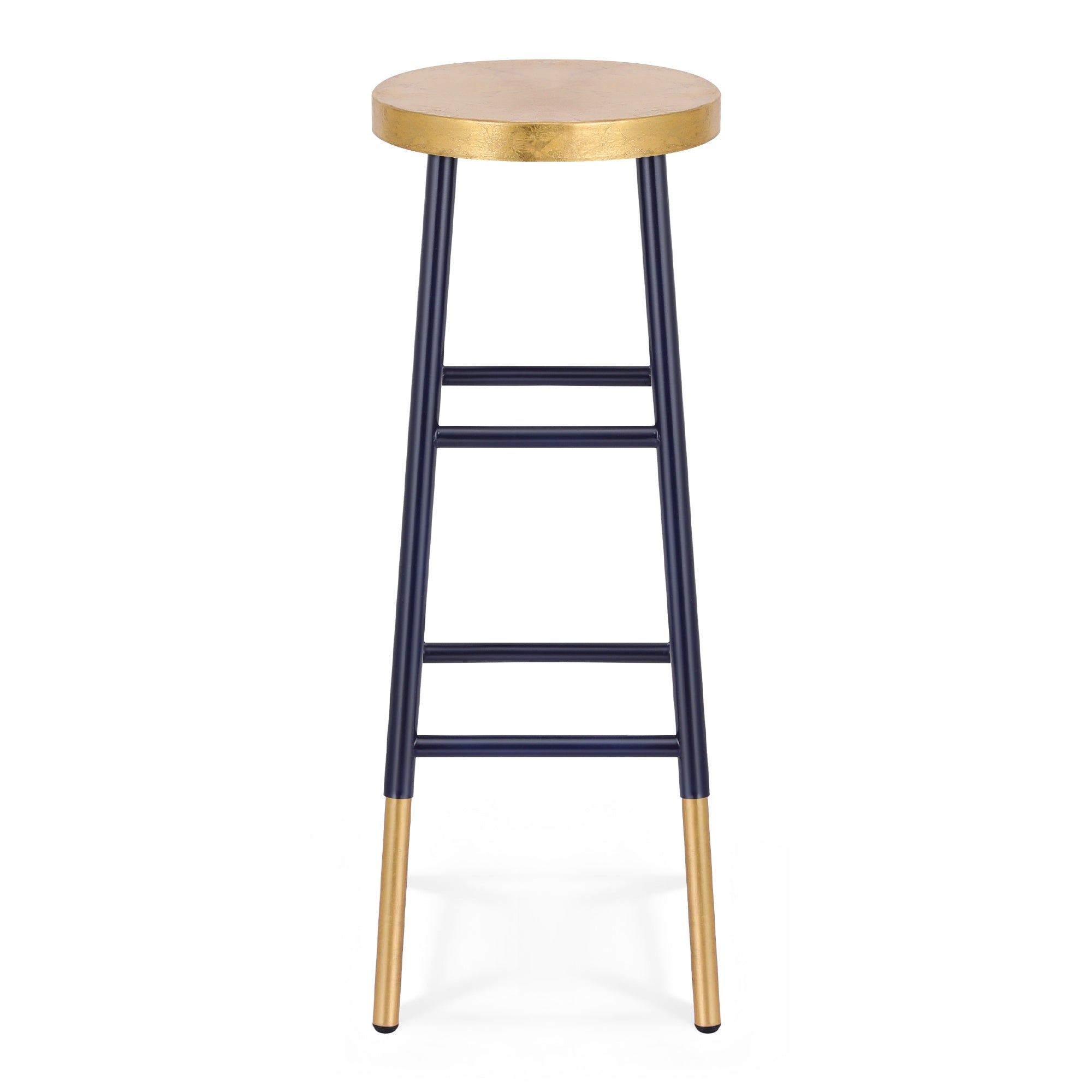 Artiss Bar Stools Metal Gold Navy
