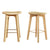 Artiss 2x Bar Stools Bamboo Rattan Stool Counter Chair Kitchen Barstools