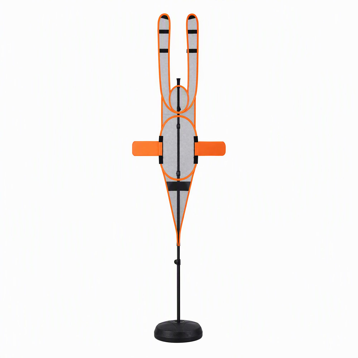 Basketball Defender Dummy 155-275cm Adjustable Shooting Passing Training Mannequin Black Orange