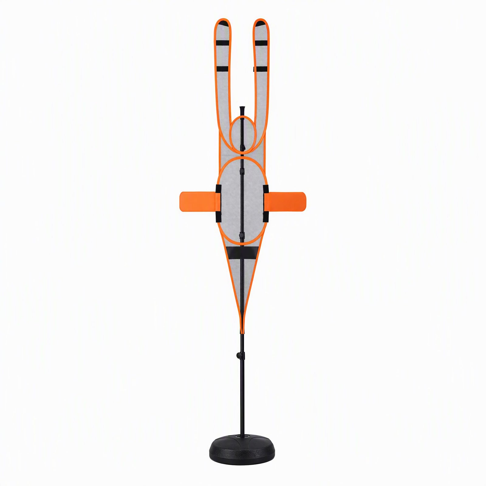 Basketball Defender Dummy 155-275cm Adjustable Shooting Passing Training Mannequin Black Orange