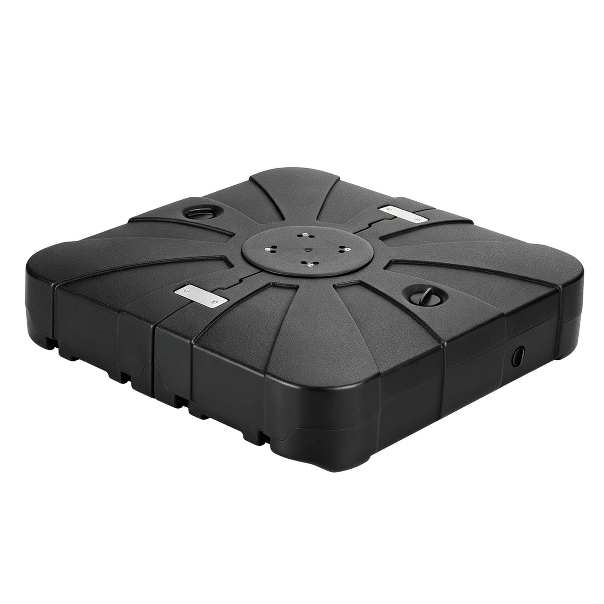 Instahut Outdoor Umbrella Base 2 Fillable 60kg Cantilever Umbrella Base with Wheels 84cm