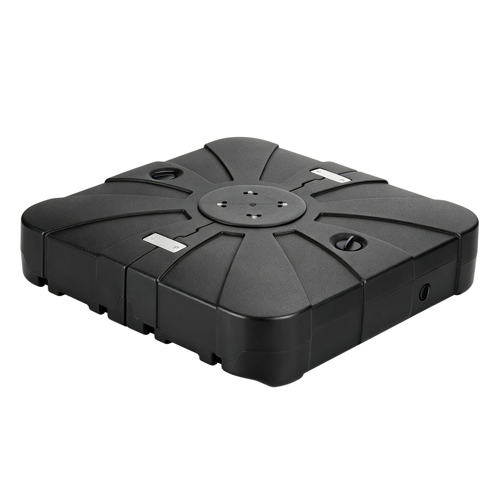 Instahut Outdoor Umbrella Base 2 Fillable 60kg Cantilever Umbrella Base with Wheels 84cm