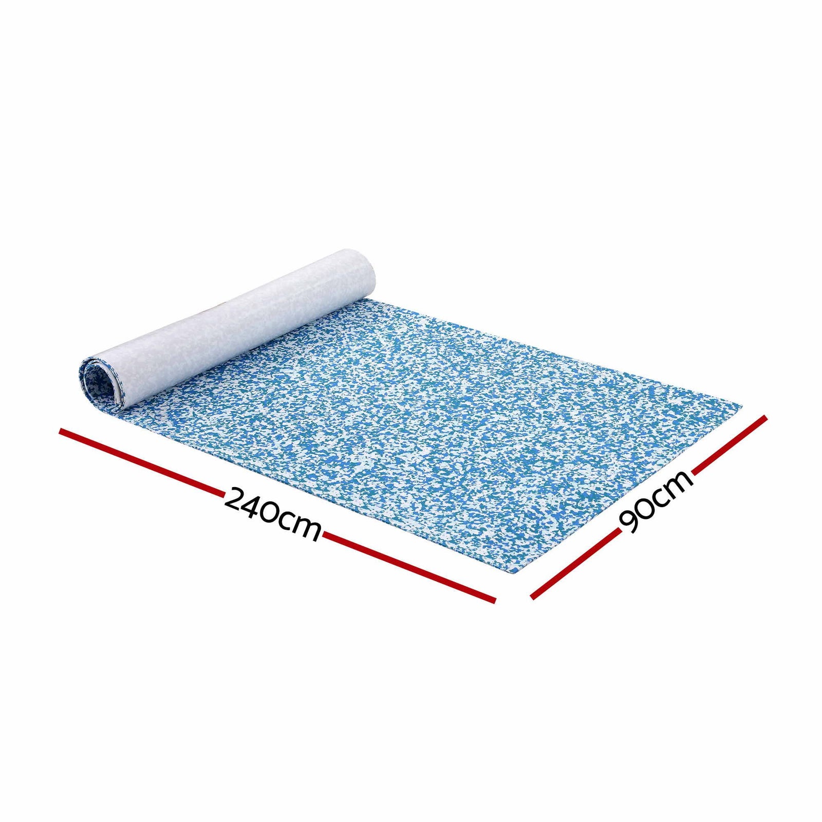 Seamanship Boat Flooring, EVA Foam Decking Mat, 240x90cm, Blue Camo