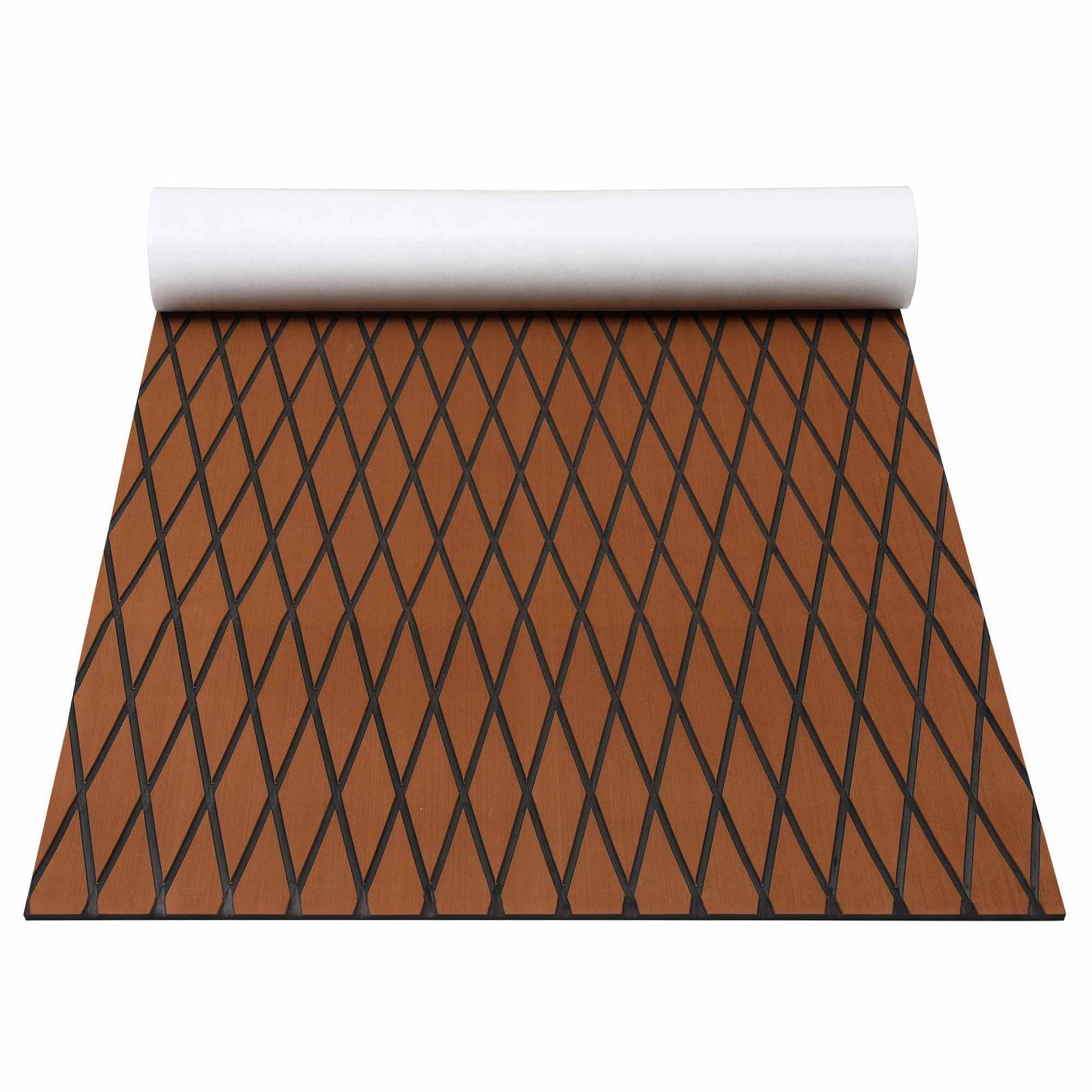 Seamanship EVA Foam Boat Flooring Decking Mat 240x90cm 6mm Diamond Brown