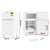 Devanti 80L Bar Fridge Mini Freezer Refrigerator White