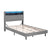 Artiss Bed Frame King Single Size LED Mattress Base Platform with Storage Shelf Hidden Storage Box Grey