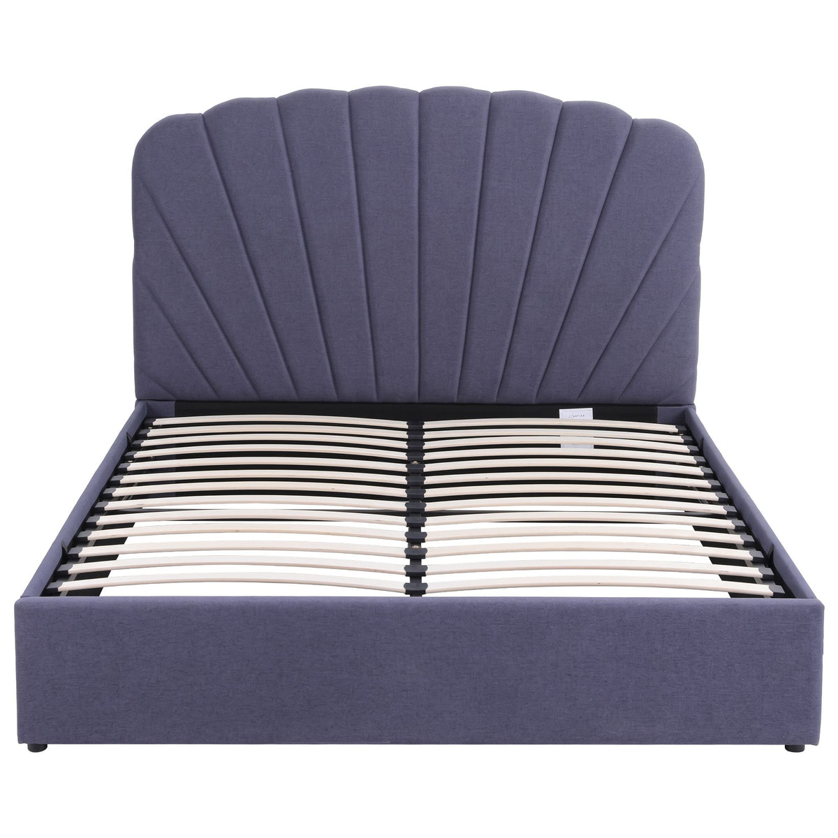 Artiss Queen Bed Frame with Lift Up Storage and USB Ports Grey