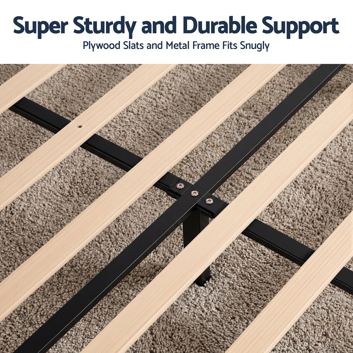 Artiss King Bed Frame Upholstered Platform Base with Geometric Headboard Charcoal Grey Linen Wood Slats for Modern Bedroom Furniture Home Decor