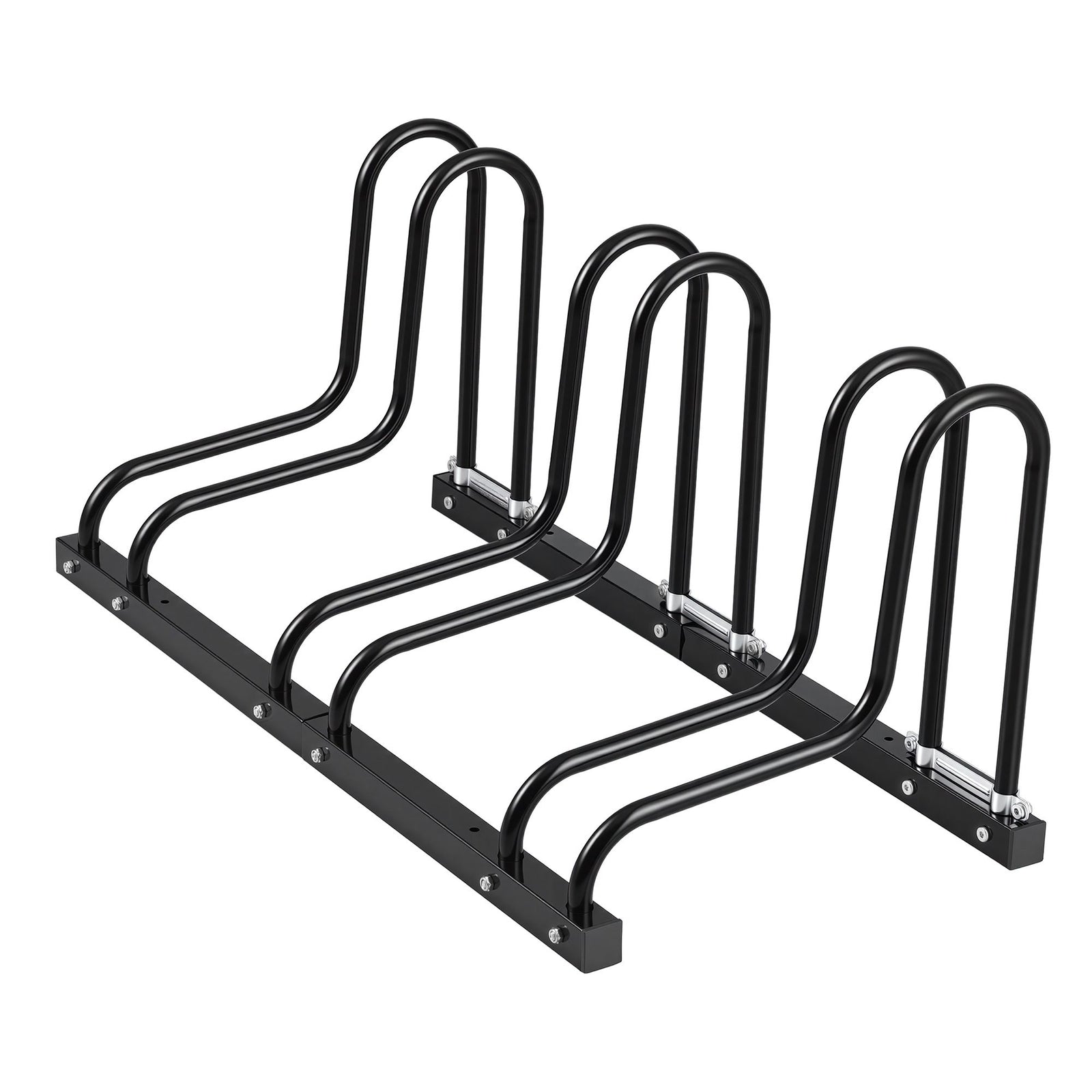 Weisshorn 3 Bike Floor Stand Rack Fits 20"-29" MTB Tires for Garage Storage
