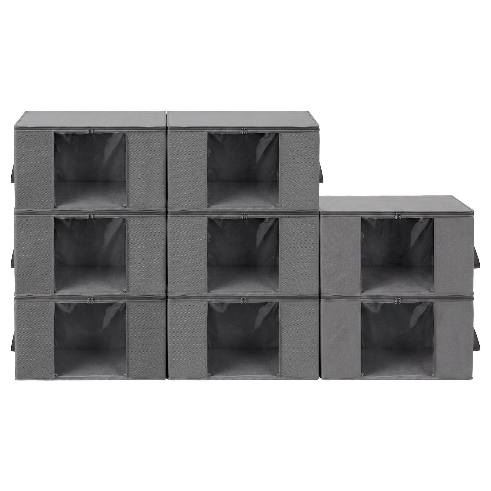 Artiss Blanket Storage Bags Box X8 Clothes Quilt Container 84L Organiser Grey