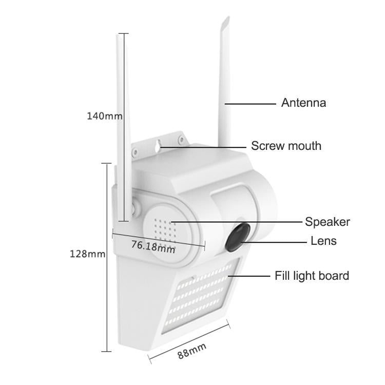 1080P Hd Wall Lamp Smart Camera With Full-Colour Night Vision Motion Detection Voice Intercom And Tf Card Support-1915196619297525763
