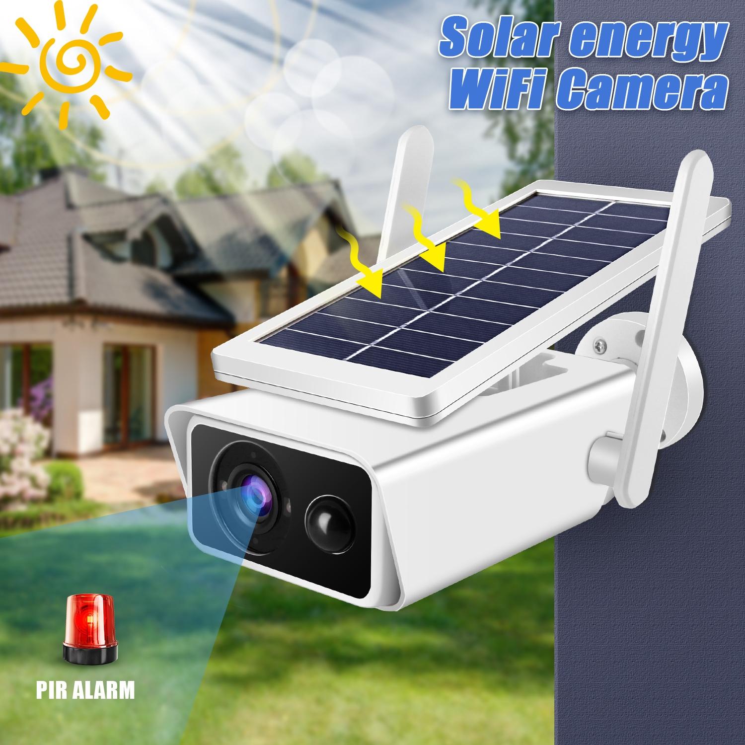 Solar-Powered 1080P Wifi Security Camera With Night Vision And Two-Way Audio-1964932300533796873