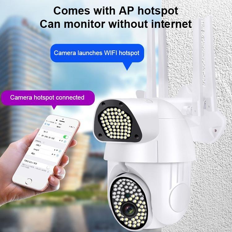 Outdoor Dome Camera With 1080P Hd Wifi Night Vision Two-Way Voice And Motion Detection-1915196610061668354