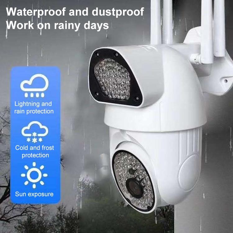 Outdoor Dome Camera With 1080P Hd Wifi Night Vision Two-Way Voice And Motion Detection-1915196610061668359
