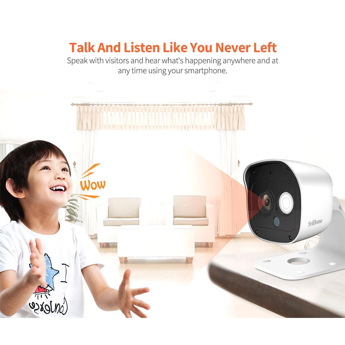 Ai Camera With 3.0Mp 1296P Hd Two-Way Talk Motion & Humanoid Detection Night Vision Tf Card Support-1964932156727889928