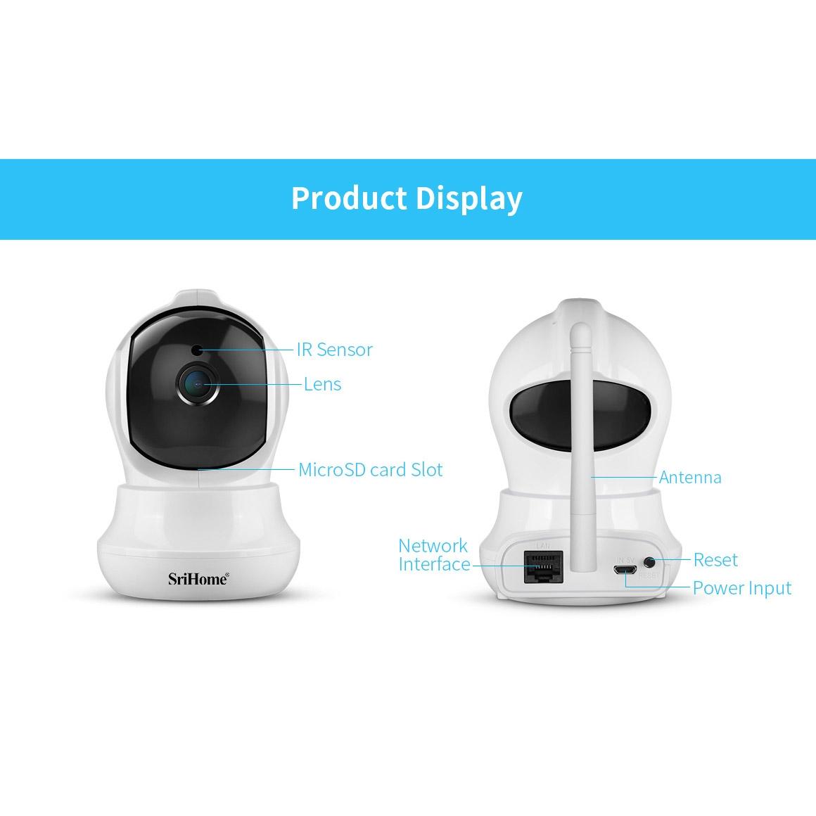 Ai Ip Camera With 3.0Mp 1296P Hd Two-Way Talk Auto Tracking Humanoid Detection Night Vision Tf Card Support-1964932158116204550