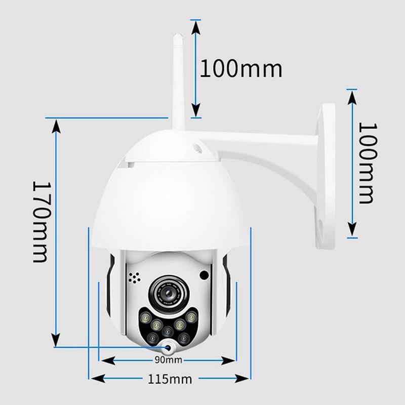 Outdoor Hd Ptz Camera With Night Vision &amp; Motion Detection - Waterproof-1915196610799865857