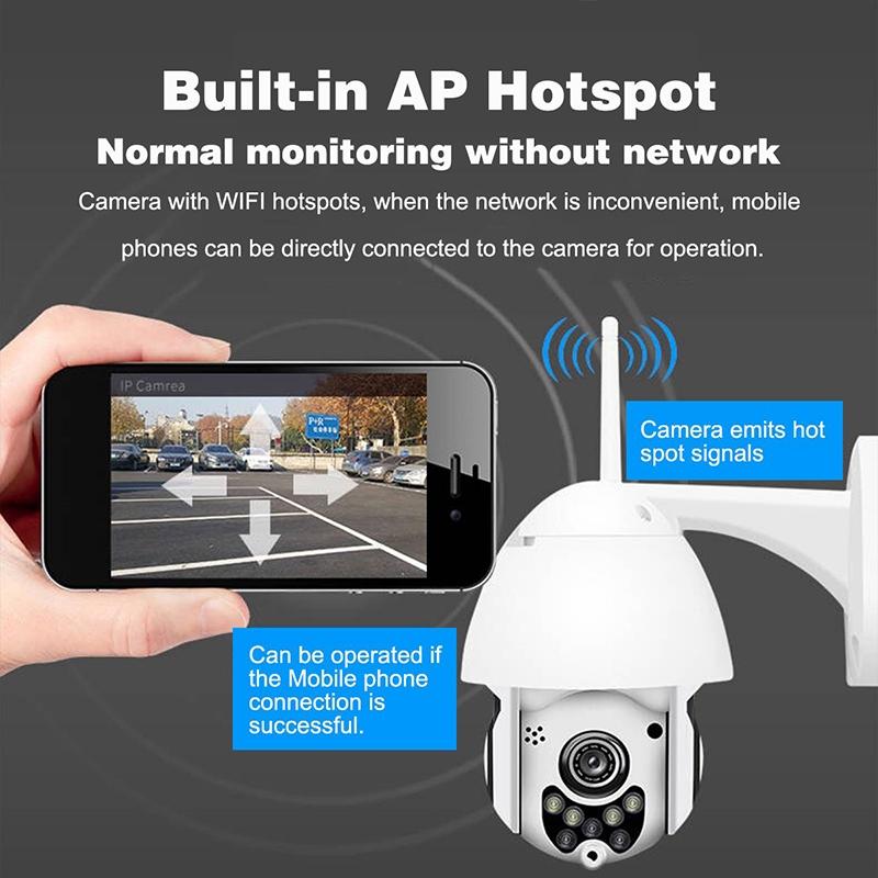 Outdoor Hd Ptz Camera With Night Vision & Motion Detection - Waterproof-1915196610799865865