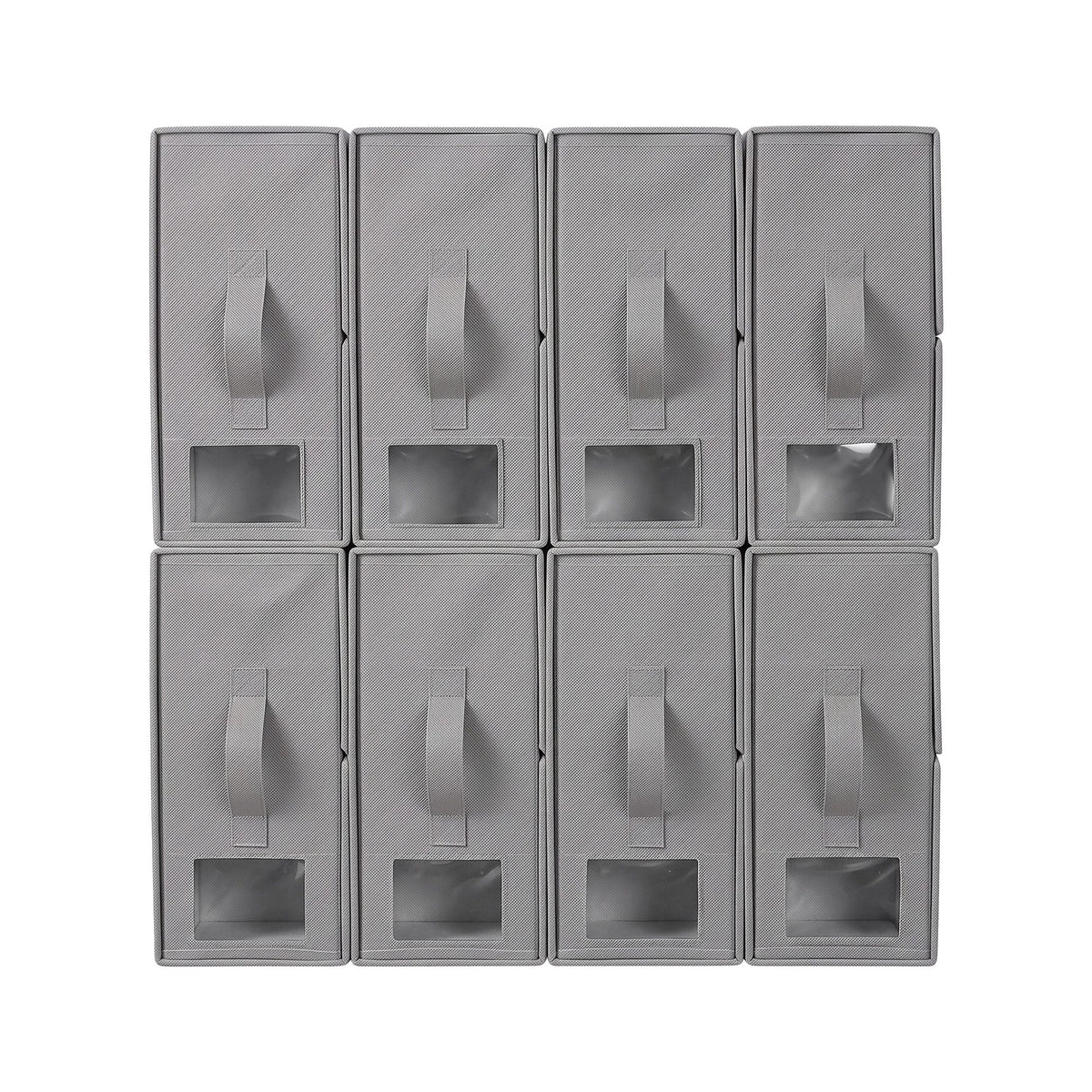 Artiss Bed Sheet Organisers Box Set 8Pcs Storage King Size Bedding Foldable Grey